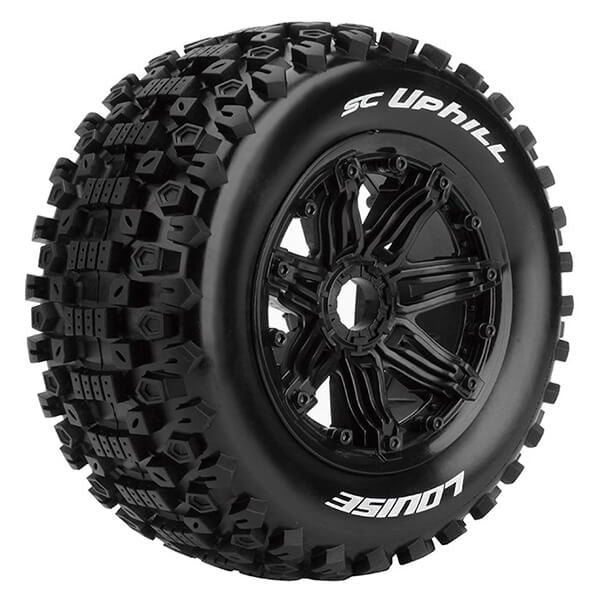 LOUISE RC SC-UPHILL 1/5 FR/RR SPORT HEX 24MM BLACK