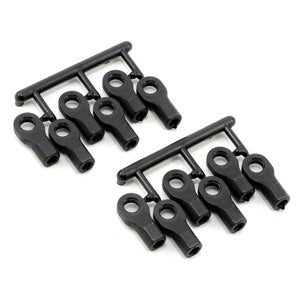 RPM TRAXXAS SHORT ROD ENDS - BLACK (12)