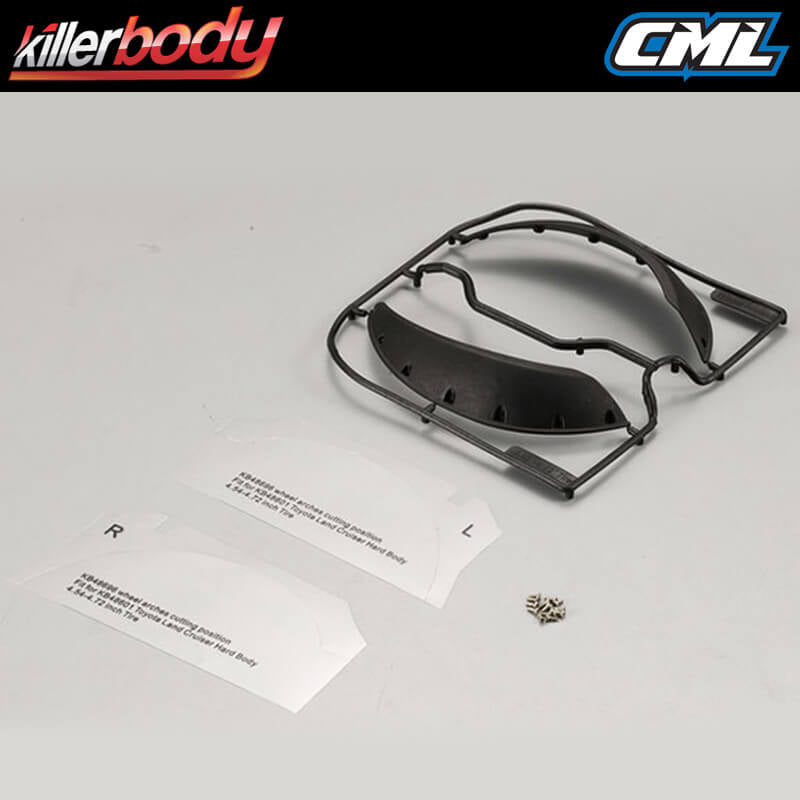 KILLERBODY LC70 FRONT WHEEL ARCHES (4.53/4.72" TYRE) FOR KB48601