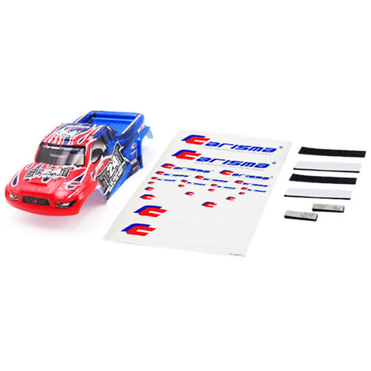 CARISMA GT24T TRUCK BODY PAINT ED BODY SET (RED/BLUE)