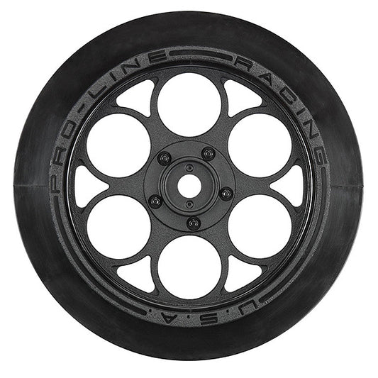 PROLINE SHOWTIME FRONT 2.2/2.7 BLACK WHEELS HEX DRAG CAR