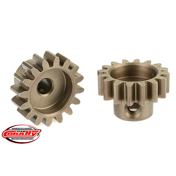 CORALLY 32 DP PINION SHORT HARDENED STEEL 16 TEETH SHAFT DIA. 3.17mm