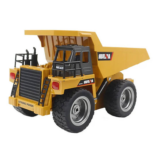 HUINA 1/18TH 2.4G 6CH RC DUMP TRUCK w/DIE CAST CAB