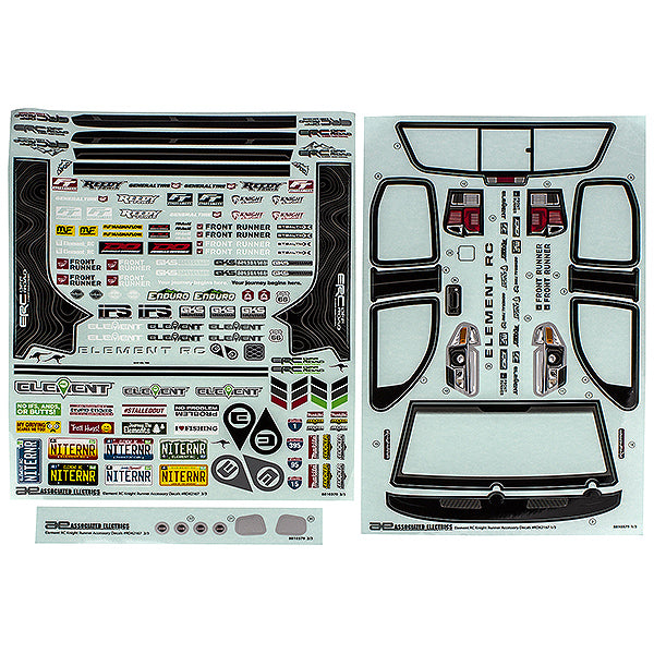 ELEMENT RC ENDURO KNIGHTRUNNER BODY DECAL SHEET