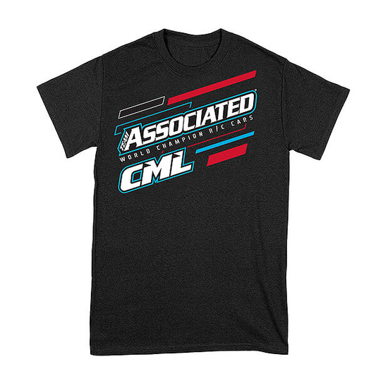 TEAM ASSOCIATED/CML WC T-SHIRT BLACK (MEN'S MEDIUM)