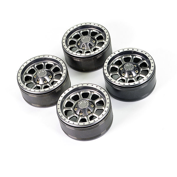 FASTRAX ALUMINUM BEADLOCK TEN 1.9" WHEELS - TITANIUM (4PC)