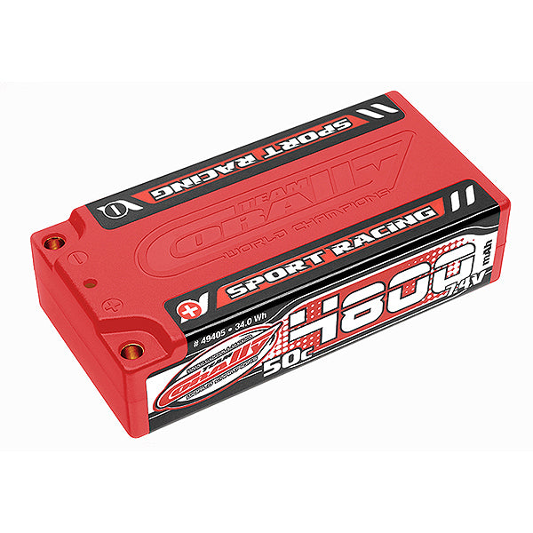 CORALLY SPORT RACING 50C LIPO BATTERY 4800MAH 7.4V SHORTY 2S 4MM BULLIT