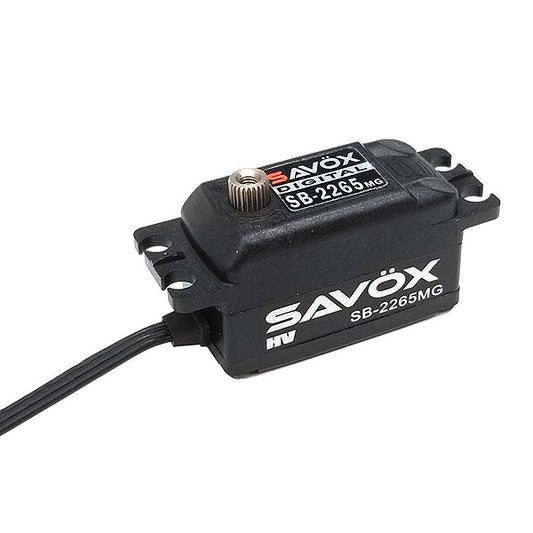 SAVOX LOW PROFILE BRUSHLESS HV DIGI 12KG/0.08s@7.4V - BLACK