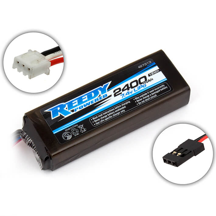 REEDY LIPO PRO TX/RX 2400MAH 7.4V FLAT