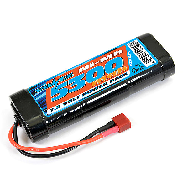 VOLTZ 5300mah STICK PACK 7.2V W/DEANS CONNECTOR