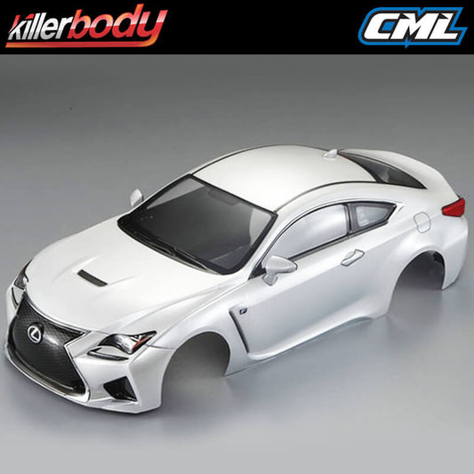 KILLERBODY LEXUS RC F 195MM FINISHED BODY - PEARL WHITE