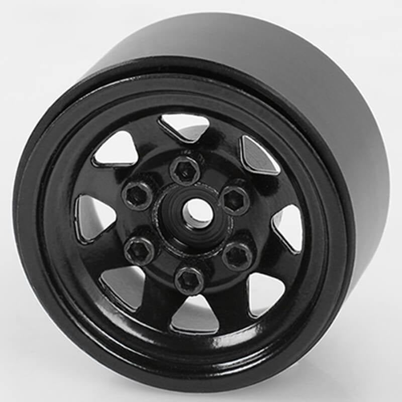 RC4WD STAMPED STEEL 1.0" STOCK BEADLOCK WHEELS (BLACK)