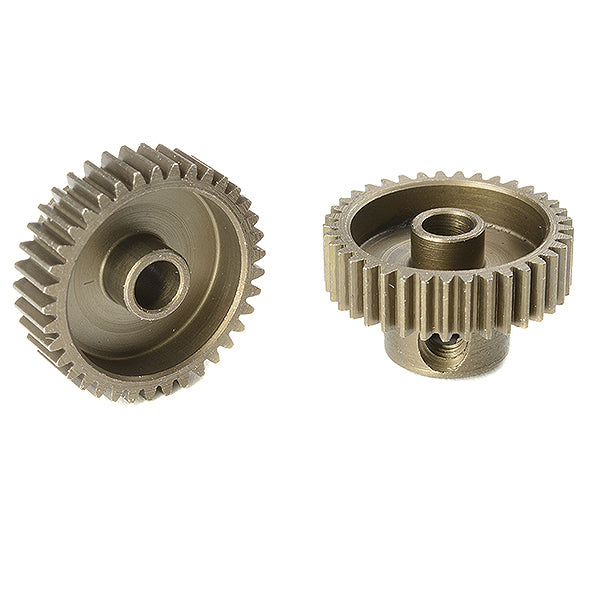 CORALLY 64 DP PINION SHORT HARDENED STEEL 37 TEETH SHAFT DIA. 3.17MM