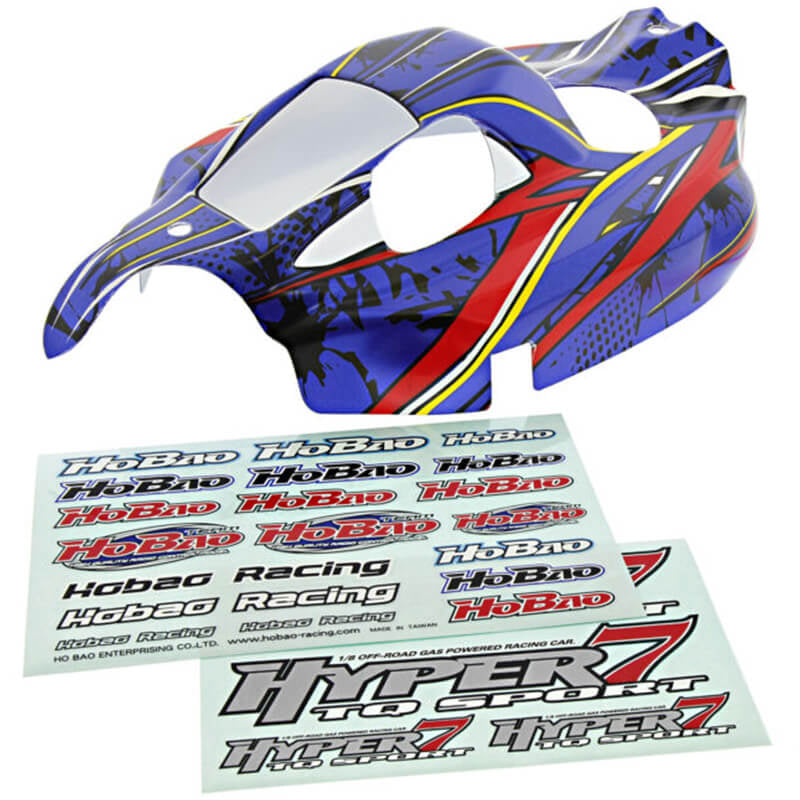 HOBAO HYPER SS ELECTRIC PRINTED BODY (BLUE/RED)