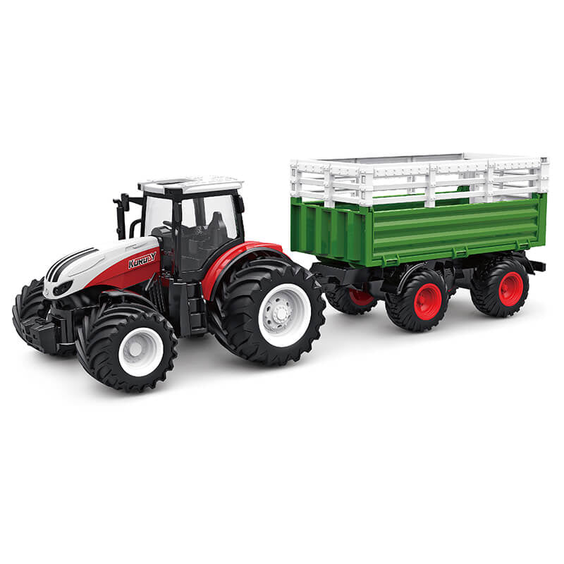 KORODY RC 1:24 TRACTOR WITH LIVESTOCK TRANSPORT VEHICLE