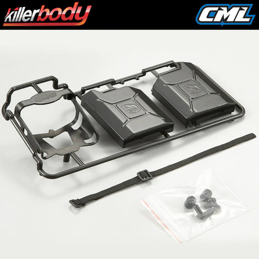 KILLERBODY BLACK PLASTIC JERRY CAN SET