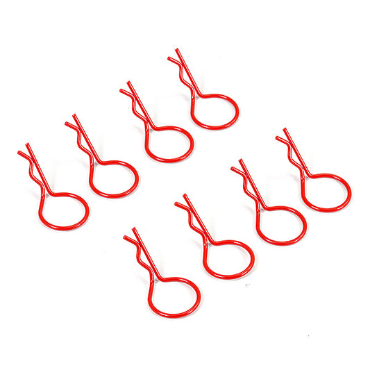 Fastrax Fluorescent Red Large Clips