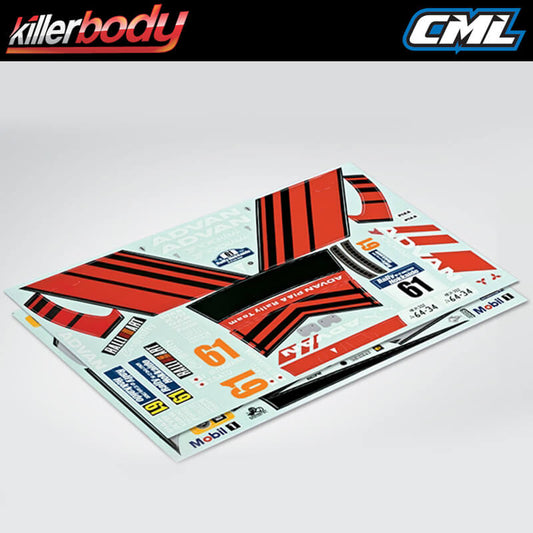 KILLERBODY DECAL SHEET MITSUBISHI LANCER EVOLUTION X