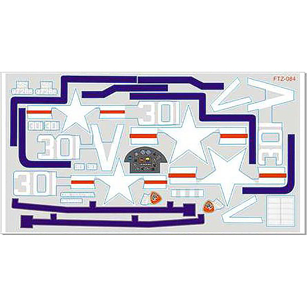 FMS 800MM F4U CORSAIR V2 DECAL SHEET