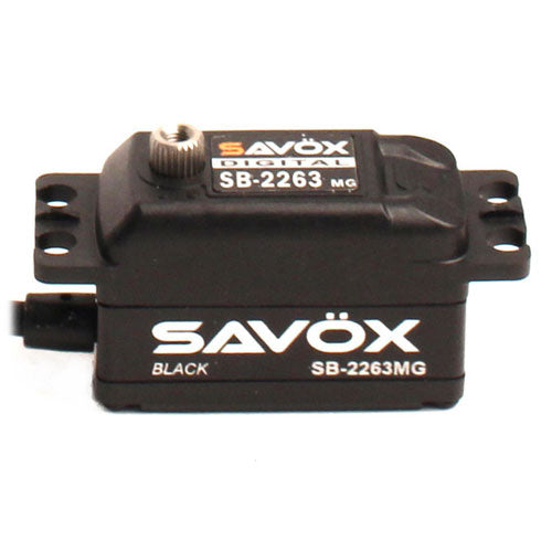 SAVOX LOW PROFILE BRUSHLESS DIGITAL SERVO 10KG/0.076s@6.0V - BLACK