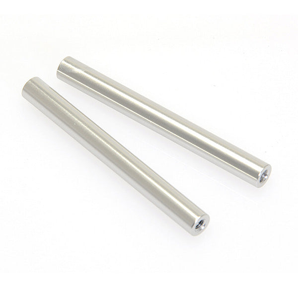 CEN RACING M3X57MM THREADED ALUMINUM LINK (SILVER ANODIZED) , 2PCS