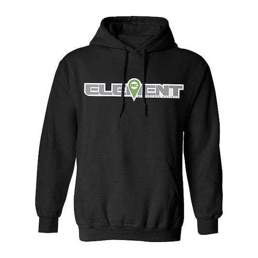 ELEMENT RC LOGO HOOD PULLOVER BLACK - XX-LARGE