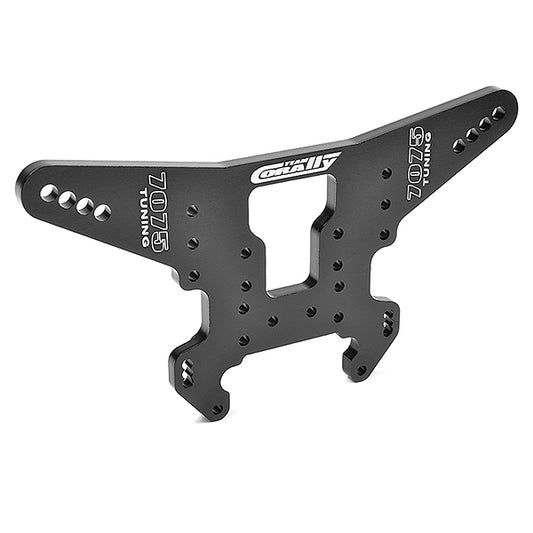 CORALLY SHOCK TOWER XTR MTL REAR 7075 ALUM. 5MM BLACK