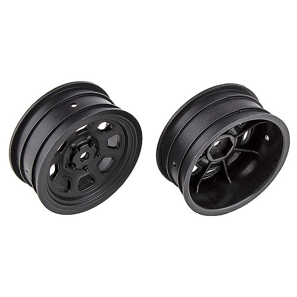 TEAM ASSOCIATED SR10 FRONT WHEELS BLACK