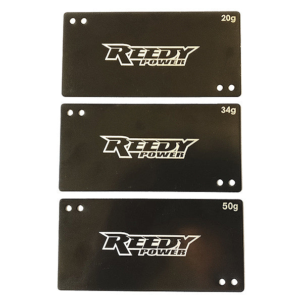 REEDY SHORTY LIPO BATTERY WEIGHT SET (20g/34g/50g)