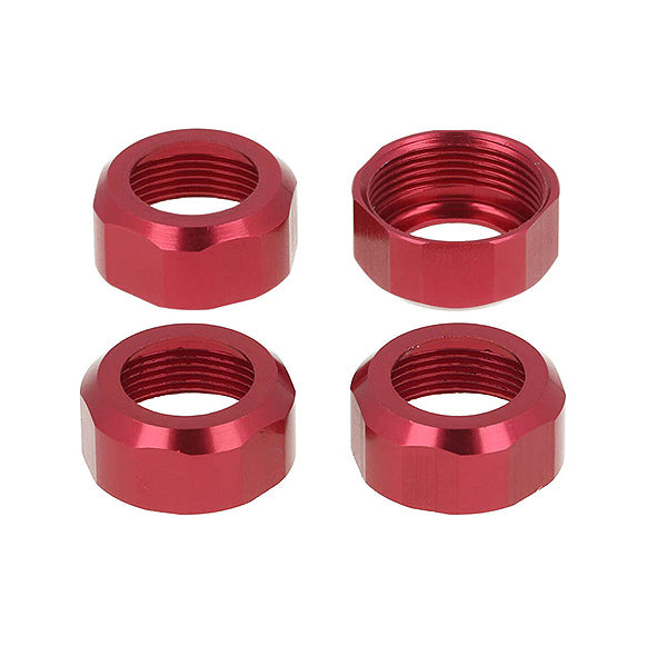 CEN RACING SHOCK CAP (RED ANODIZED) 4PCS