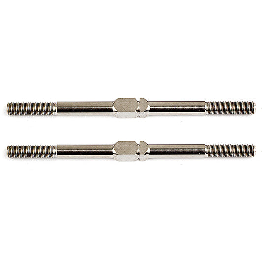 Team Associated FT Titanium Turnbuckles 3x51mm Silver (2)