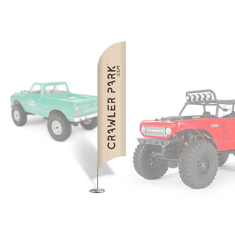 CRAWLER PARK 1/24TH SCALE BEACH FLAGS (2PCS)