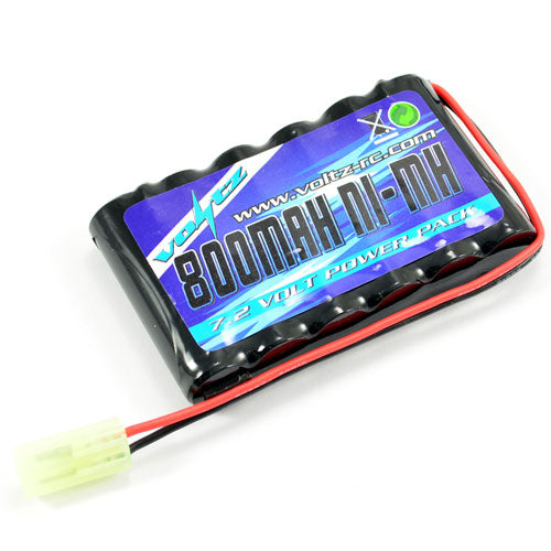 VOLTZ HOBBY 7.2V 800mah FLAT AA BATTERY MINI TAMIYA PLUG