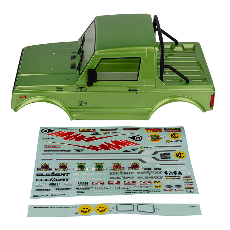 ELEMENT RC ENDURO BUSHIDO BODY SET PAINTED - GREEN