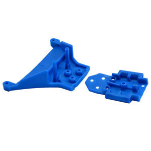 RPM TRAXXAS SLASH LCG 4x4 CHASSIS/ 10TH RALLY FR. BULKHEAD BLUE