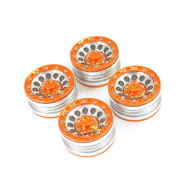 FASTRAX ALUMINUM BEADLOCK 1.9" WHEELS - ORANGE (4PC)