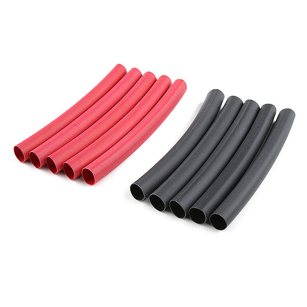 CORALLY SHRINK TUBING 6.4MM RED + BLACK 10 PCS