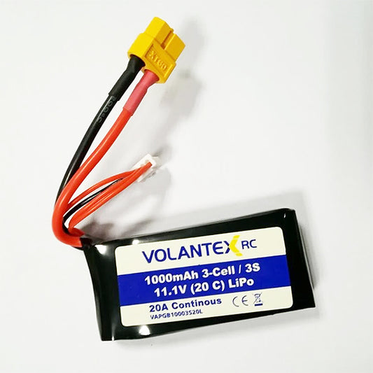 VOLANTEX 11.1V 1000MAH LIPO XT60 PLUG 797-3BL