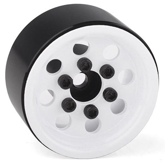 RC4WD STAMPED STEEL 1.0" PRO8 BEADLOCK WHEELS (WHITE)