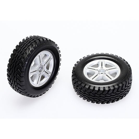 CEN RACING SCALE TIRES SET (PRE GLUED , 91X34X56MM HARD COMPOUND)