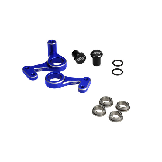 RC10 Aluminum Steering Bell-Crank Set-Blue