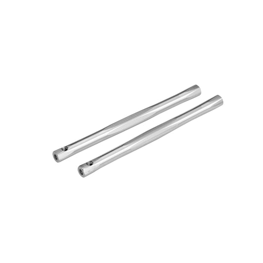 RC10 Diamond Nose Brace Tubes, Silver-2pc