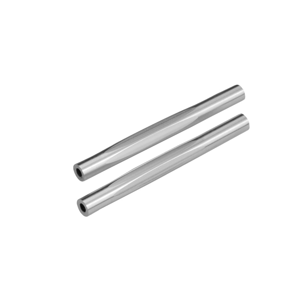 JConcepts-RC10 Diamond Wing Tubes, Silver-2pc