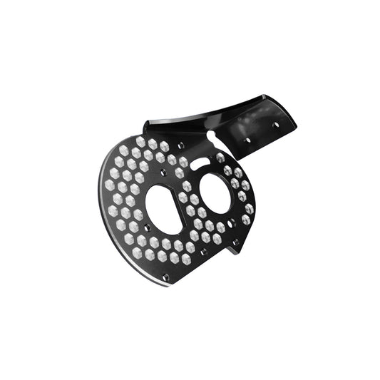 RC10 Aluminum Rear Motor Plate-Honeycomb-Black