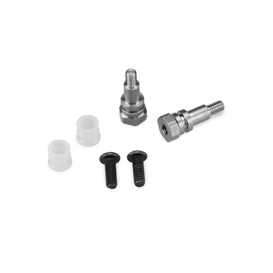 B6.4 Fin Ti Rear Shock Stand-offs + bushing-10mm