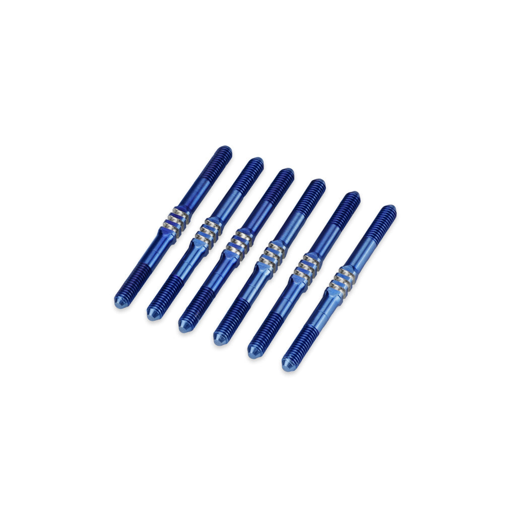 3.5 x 46mm Fin Ti Turnbuckle Set - Blue (6pcs)