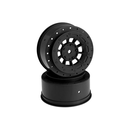 Hazard-SC6+3mm Off-Set-Wheel-2pc-Black