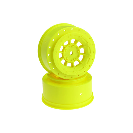 Hazard-SC6+3mm Off-Set-12mm Hex Wheel-2pc-Yellow