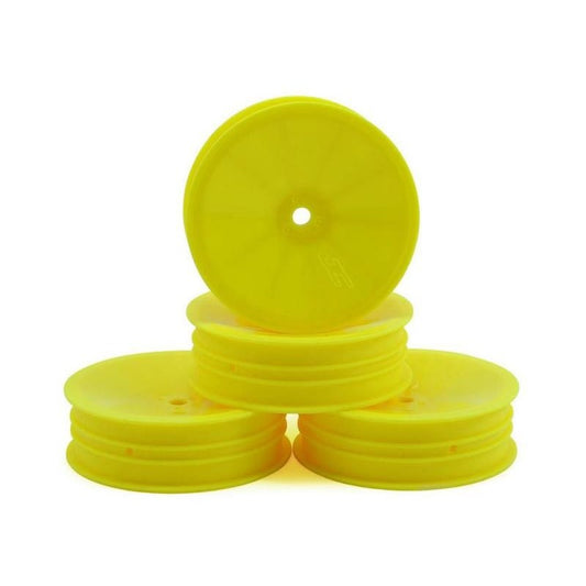 JConcepts 1/10 Fl. Yellow Slim Front Wheels HB D2 EVO and others -4pcs