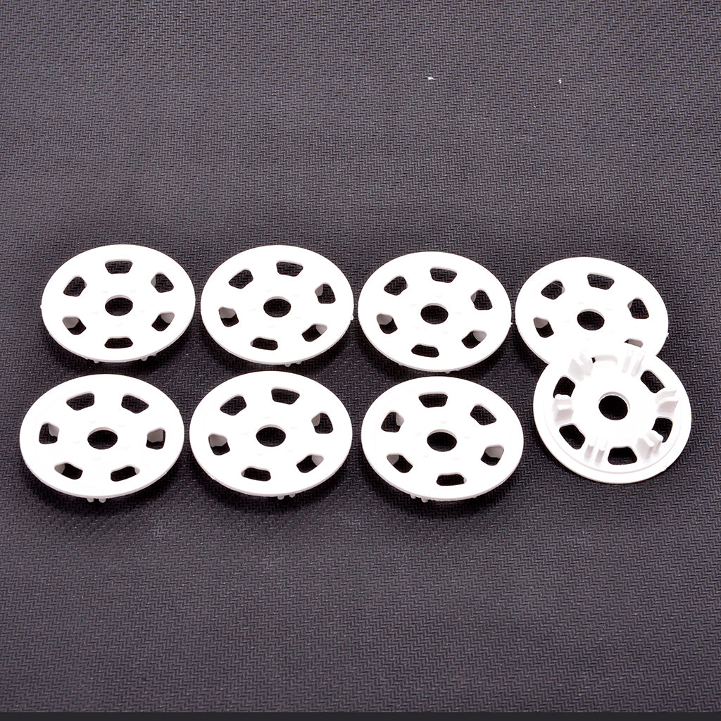 Oval/Mini Wheel Disk Protectors White - 4 pr